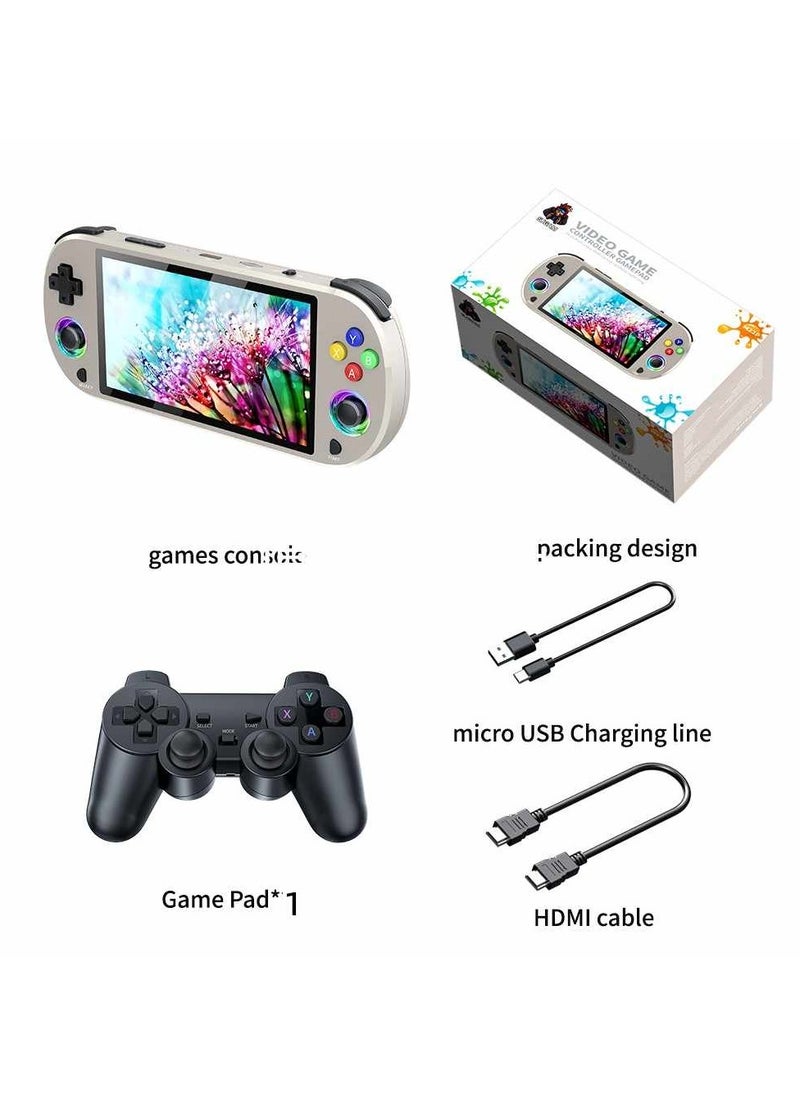 M22 Pro Gaming Handheld Stick 4K Retro Game Console 5.0 Inch HD IPS Screen Portable Gamepad Handheld Console