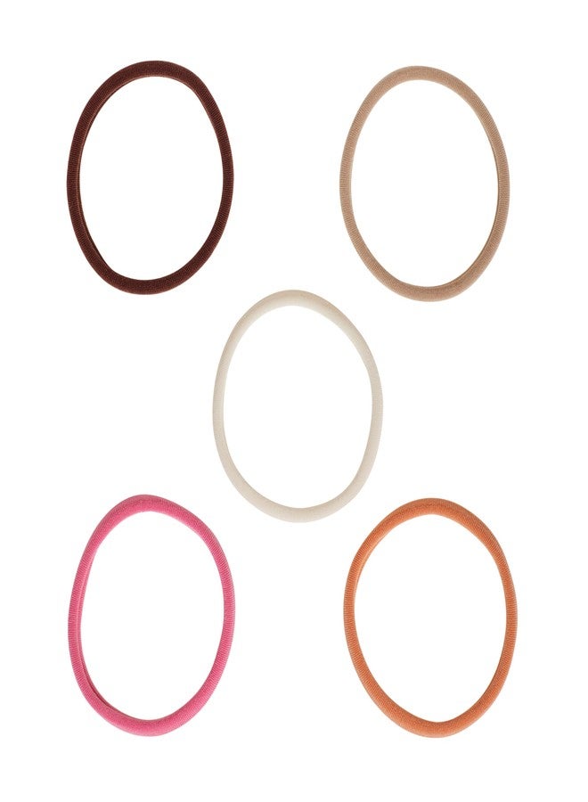 Goody Ouchless Seamless Hair Elastics, 10 Ct,Warm Tones, Damage-Free Gentle Hold Ties, No Snag or Pull, For All Occasions, Chic Styling Accessories for Women & Men, All Hair Types - Image 3