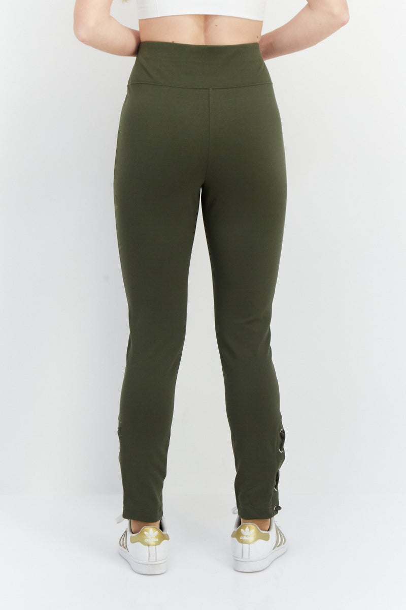 INC Women High Rise Skinny Fit Plain Pull On Pants, Green - Image 4