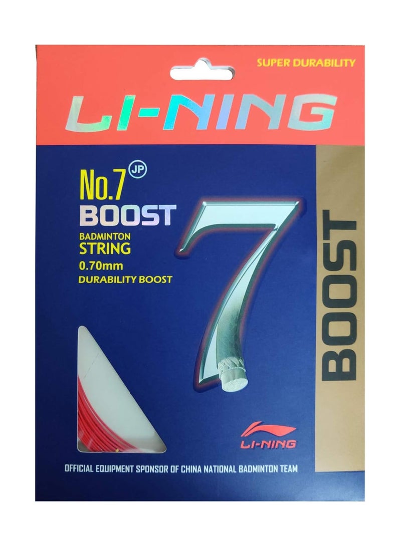 LING Li-NIng No. 7 Boost Professional Badminton String (0.70mm) - Ravishing Red  - Image 1