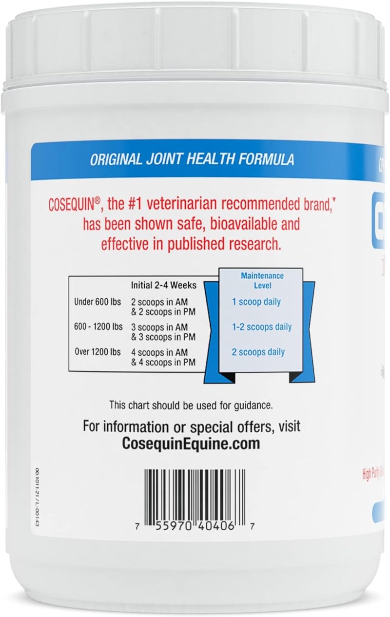 Nutramax Laboratories Cosequin Original Joint Health Supplement for Horses - Powder with Glucosamine and Chondroitin, 1400 Grams - Image 3