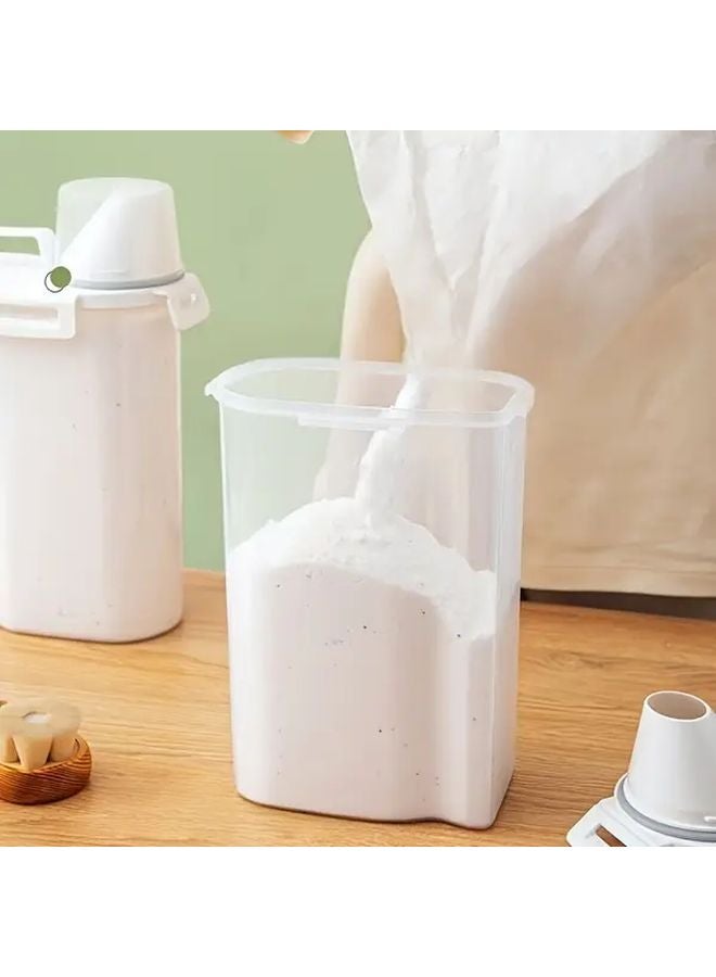 Translucent White Medium Detergent Dispenser Large Capacity Under Cabinet Organizer - Image 4