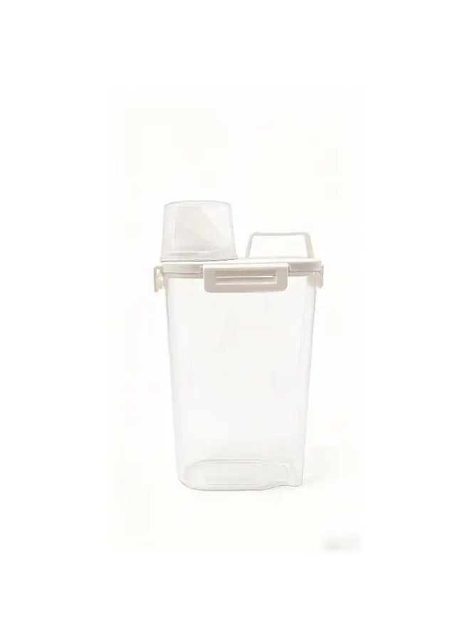 Translucent White Medium Detergent Dispenser Large Capacity Under Cabinet Organizer - Image 1