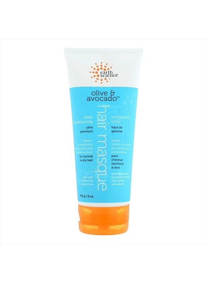 Earth Therapeutics Olive & Avocado Deep Conditioning Hair Masque 6 oz.  - Image 1