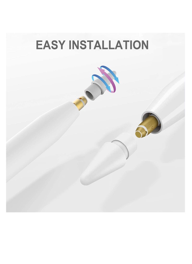 Y&D - Replacement Tips Compatible with Apple Pencil 2 Gen iPad Pro iPencil Nib for 1 st/Pencil White Pack - Image 1