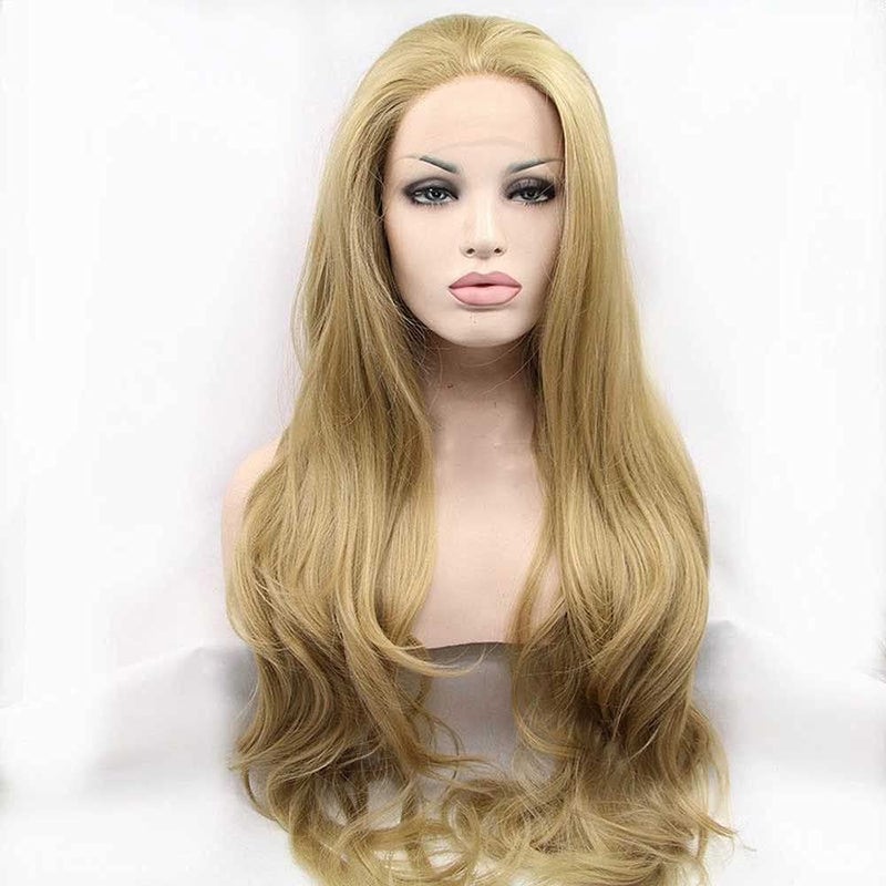 melody wig Synthetic Blonde Lace Front Wigs Long Blonde Wigs For Women Hair Heat Resistant Fiber Long Lace Blonde Wigs - Image 5