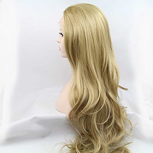 melody wig Synthetic Blonde Lace Front Wigs Long Blonde Wigs For Women Hair Heat Resistant Fiber Long Lace Blonde Wigs - Image 2