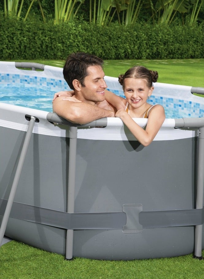 بست واي حمام سباحة مع نظام فلتر رملي وقماش مشمع 305x200x84 سم - 5614A - Image 4