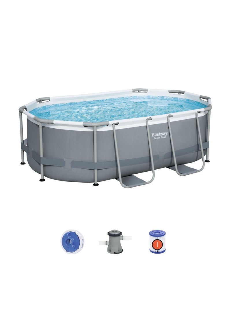 بست واي حمام سباحة مع نظام فلتر رملي وقماش مشمع 305x200x84 سم - 5614A - Image 2