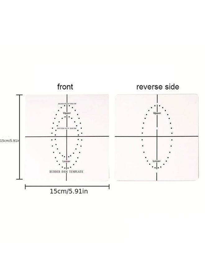 Dental Rubber Dam Punch Hole Board With Guides And Labeled Sectors 1pc - Image 5