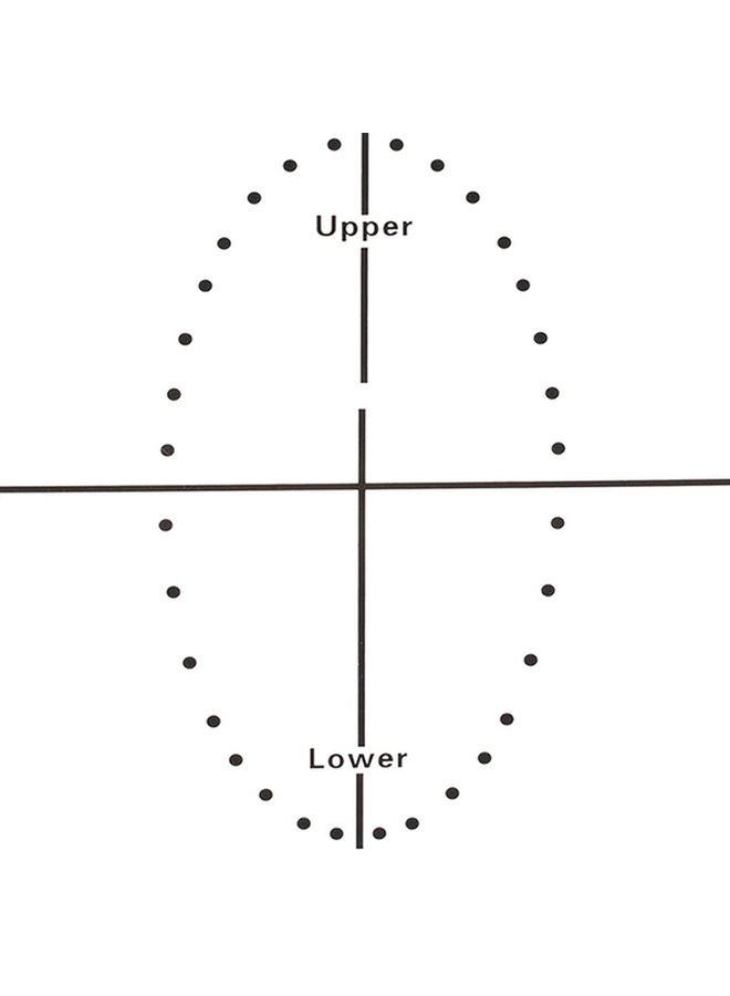 Dental Rubber Dam Punch Hole Board With Guides And Labeled Sectors 1pc - Image 4