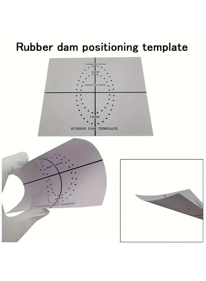 Dental Rubber Dam Punch Hole Board With Guides And Labeled Sectors 1pc - Image 1