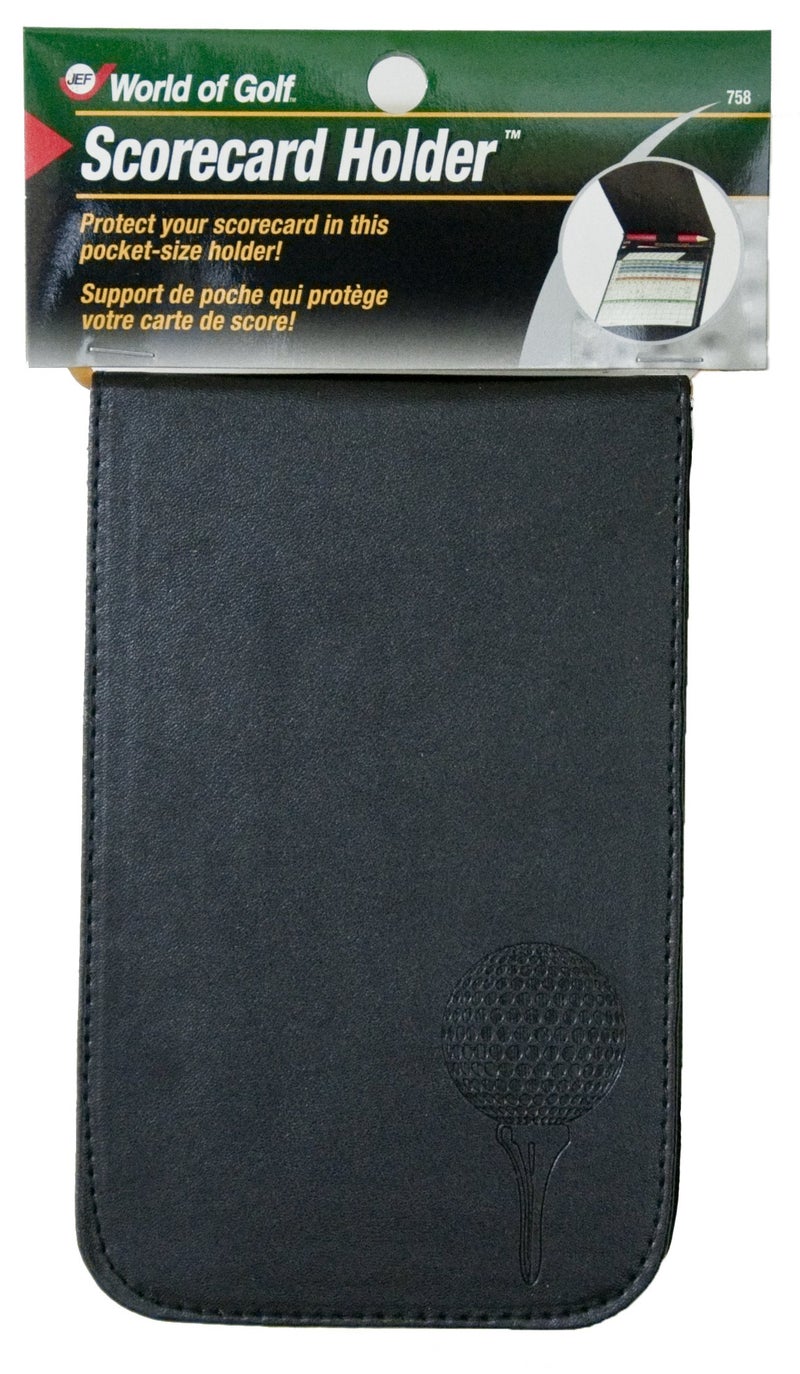 Jef World of Golf Gifts and Gallery, Inc. Scorecard Holder (Black) - Image 1