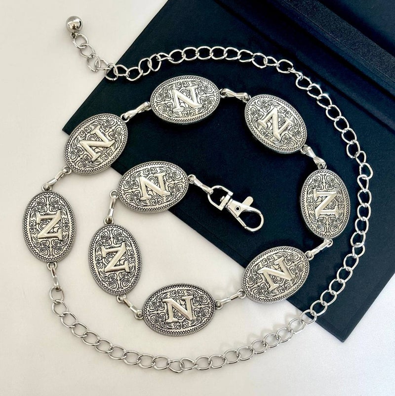 Silver Metal Waist Belt for Women - N - Image 1