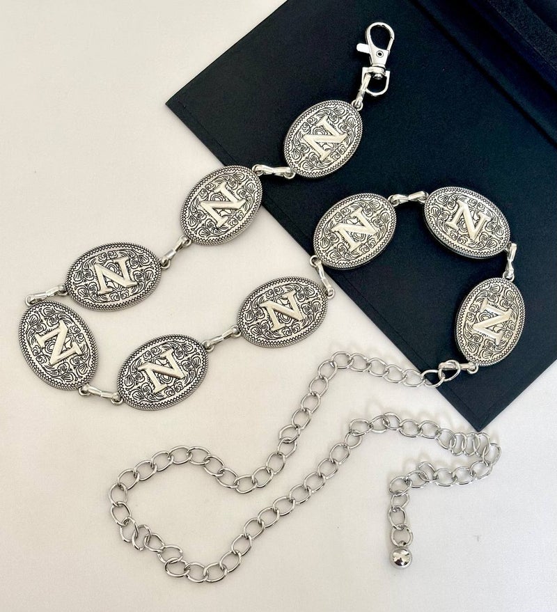 Silver Metal Waist Belt for Women - N - Image 2