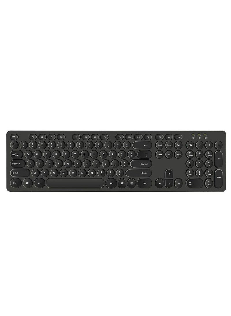 L'AVVENTO LAVVENTO (KB206) 2.4G Wireless Keyboard – ENGLISH AND ARABIC layout Injection - Black - Image 2