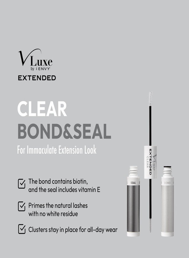 iEnvy i•ENVY Extended Bond & Seal for False Lash Clusters & Strip Lash, Dual-Ended Lash Glue Adhesive for Light & Clean DIY Extension, Non-Damaging & Residue Free, All Day Wear with Biotin & Vitamin E - Image 2