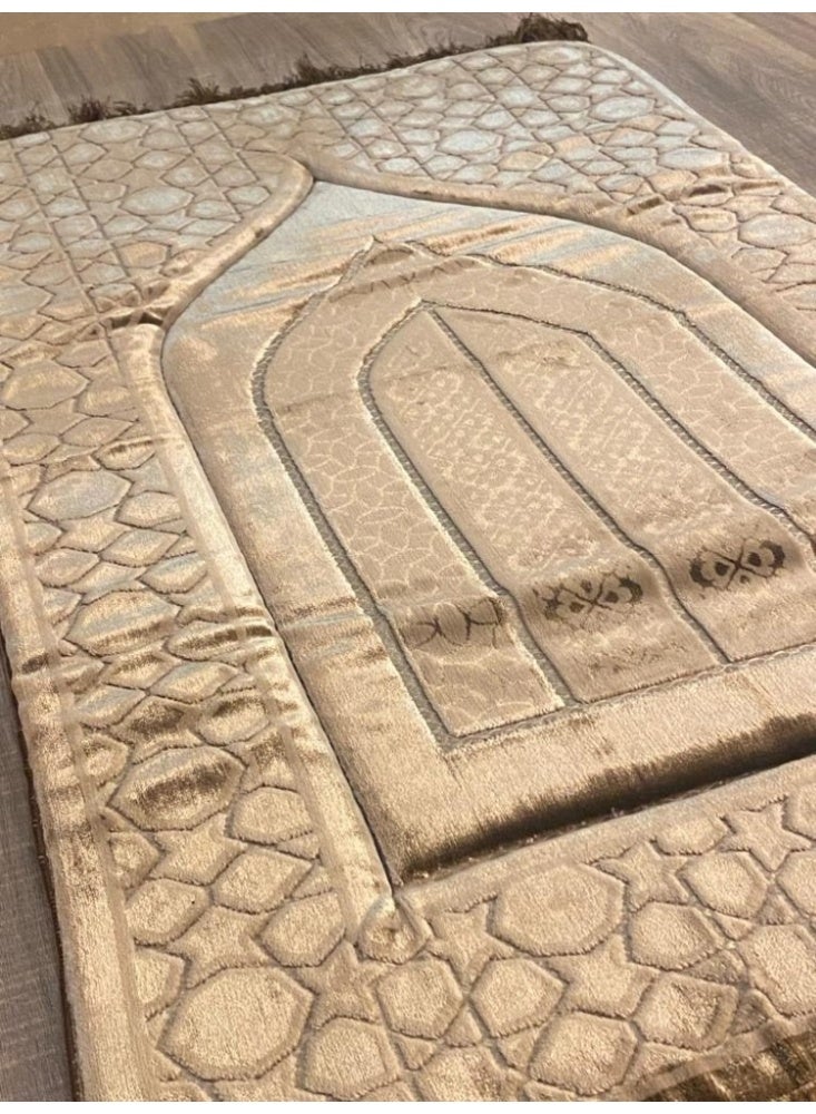 A medical memory foam prayer mat, comfortable silk, suitable for the feet and knees. It is an artistic piece designed to be part of your special corner, where its calming colors and elaborate design harmonize to help clear the mind. - Image 2