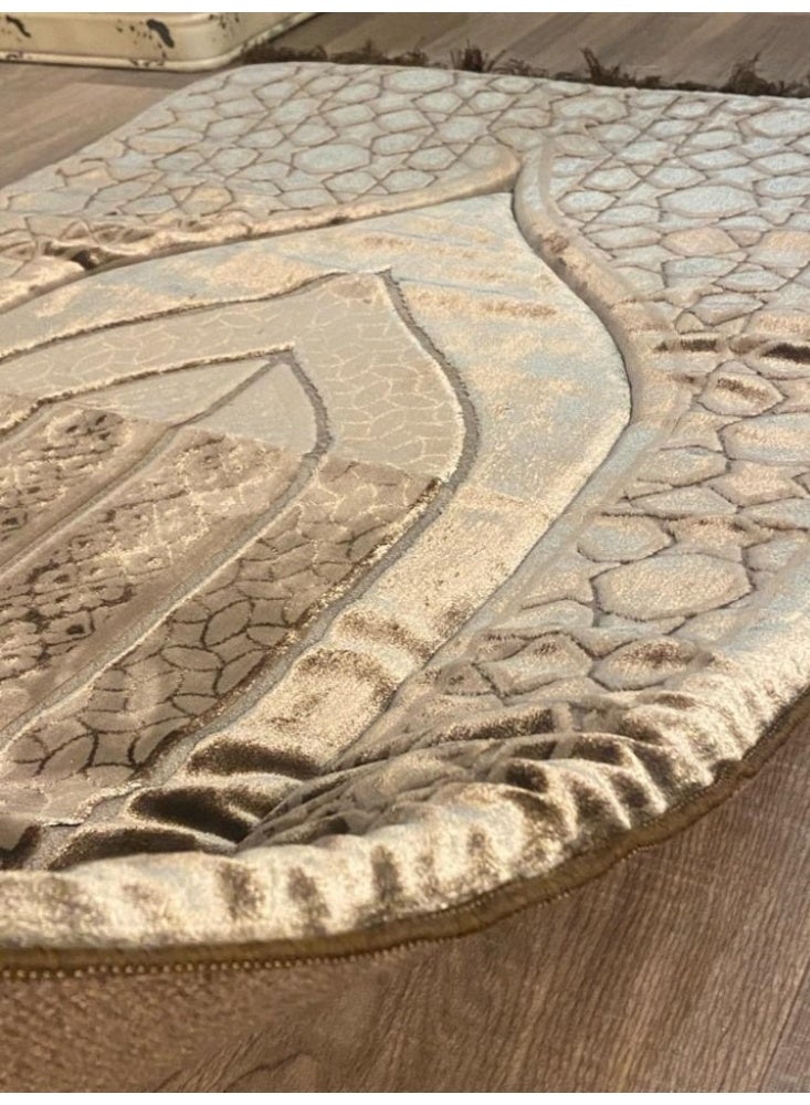 A medical memory foam prayer mat, comfortable silk, suitable for the feet and knees. It is an artistic piece designed to be part of your special corner, where its calming colors and elaborate design harmonize to help clear the mind. - Image 3