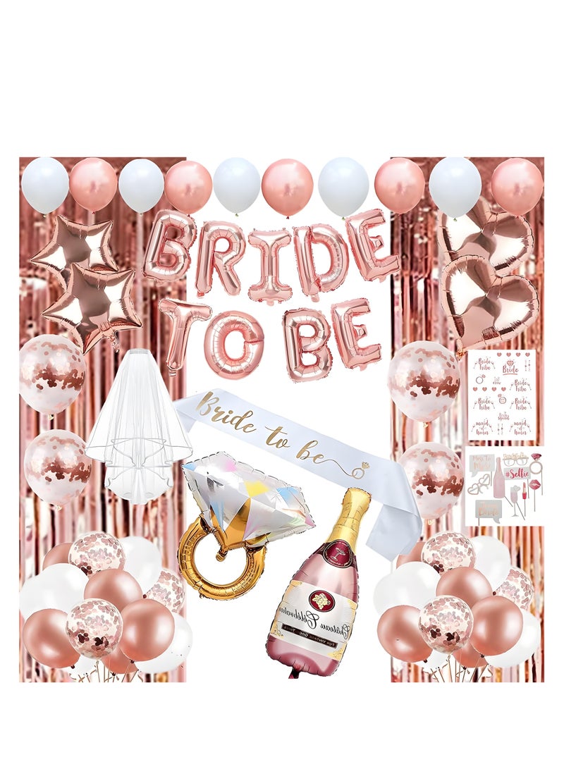 Lee Yon 72-Piece Bride to Be Decoration Set Party Balloons Bride To Be Balloon Package - Image 1