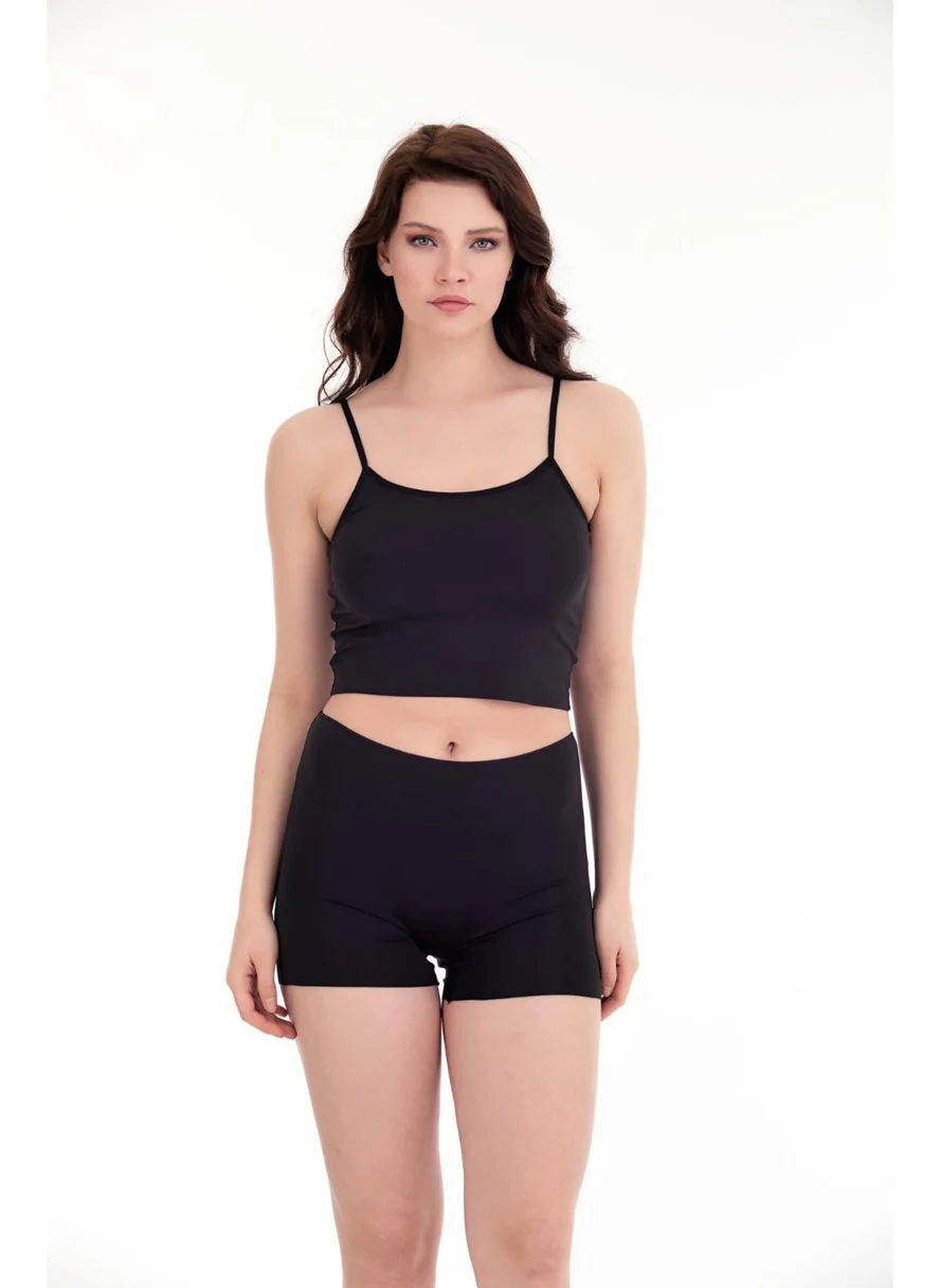 Sensu Laser Cut High Waist Shorts 3 Piece Set SORT5000-ASORTI