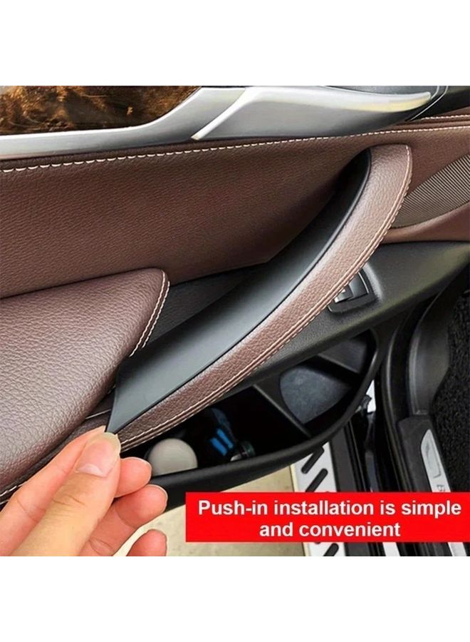 Matt Black Door Handle Covers For F25 F26 Models Easy Installation Interior Upgrade - Image 5