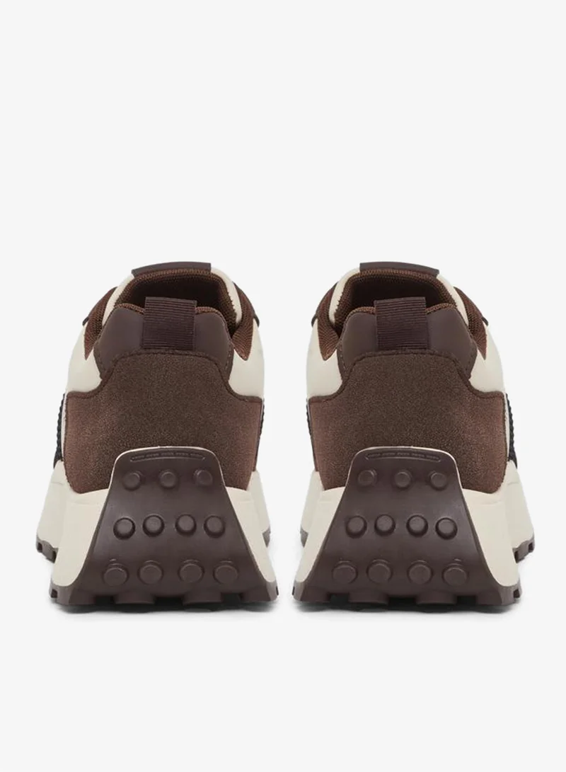 Styli  Color Block Lace Up Sneakers for Women | Best Price UAE