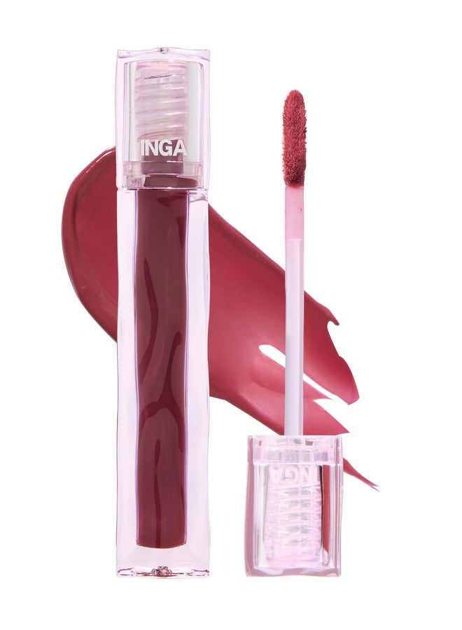 INGA Blurring Velvet Matte Lip Tint - Soft-Blur Matte Finish, Waterproof, Transfer-Proof, Long-Lasting Lip Stain, Lightweight Buildable Color with Hydrating Comfort (FIG ROSE) - Image 1