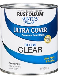 Rust-Oleum Painter's Touch Latex Paint, Quart, Gloss Clear