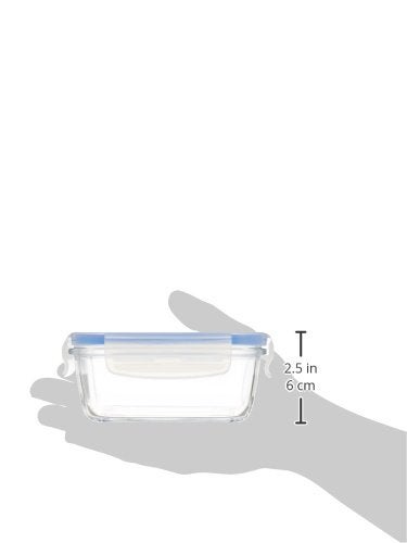 Luminarc Pure Box Active – Airtight Glass Storage Container, Rectangular 0.38 L - Image 3