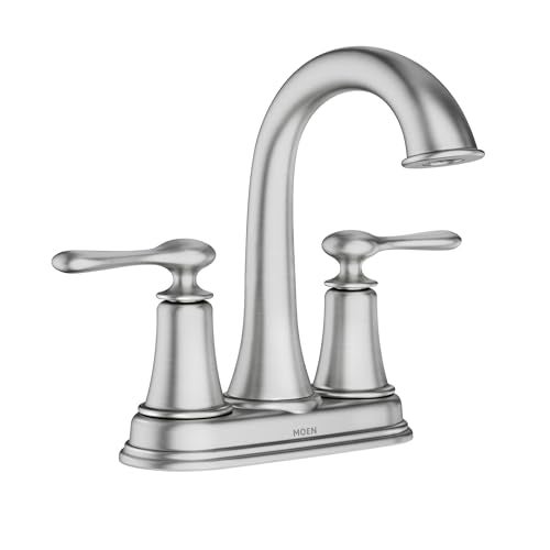 Moen 84092SRN Ellicott 4 Lavatory Faucet Spot Resist Brushed Nickel