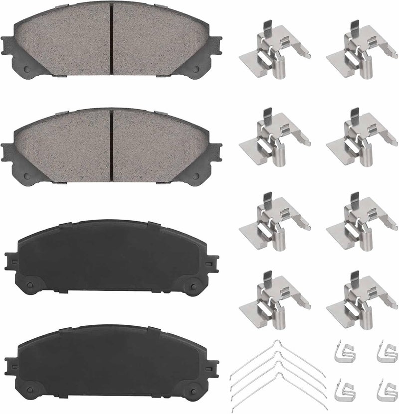 ILONPA Front Ceramic Disc Brake Pads Set for Toyota and Lexus Vehicles - Image 1