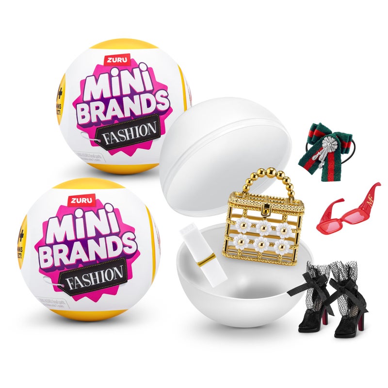 Mini Brands مجموعة ميني براندز فاشن 2 عبوة سلسلة 3 من زورو - لعبة قابلة للجمع من الماركات الفاخرة المصغرة 2 كبسولات من 5 ماركات مصغرة غامضة للفتيات والمراهقات والبالغين وجامعي التحف 2 عبوة - Image 3