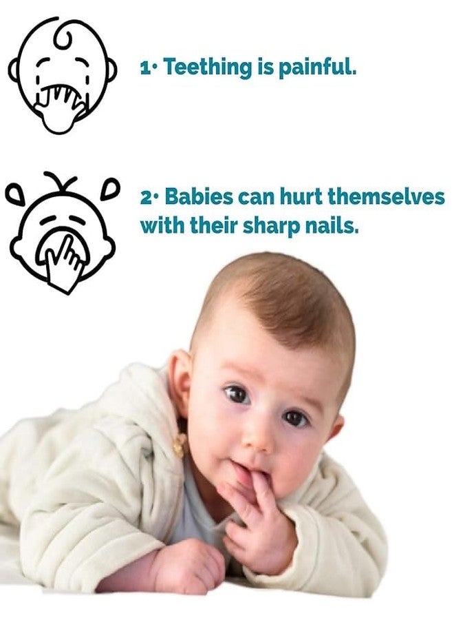 ARUP قفاز تسنين ناعم للأطفال من ARUP، مناسب للأطفال من عمر 3 إلى 6 أشهر، لتخفيف آلام التسنين، علاج طبيعي للرضع والأطفال الصغار (عبوة واحدة) (اللون: متعدد الألوان) - سيليكون - Image 5