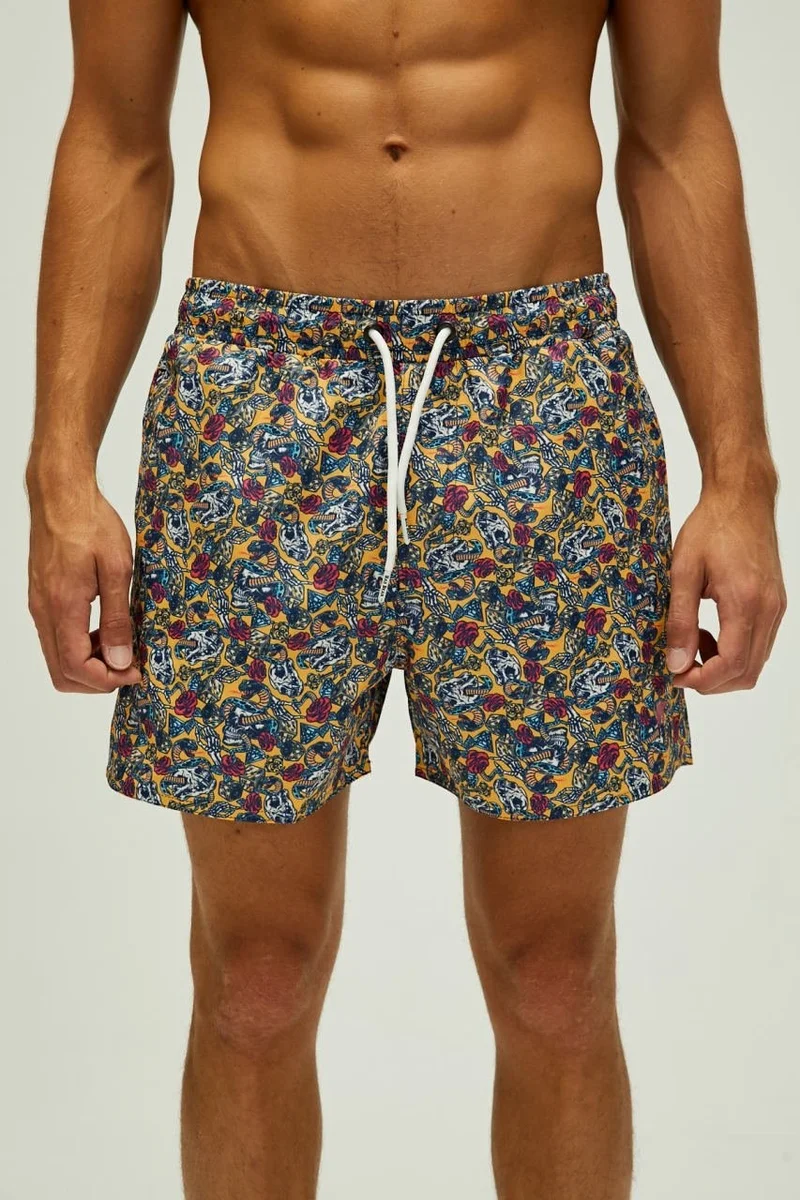 Bad Bear Men's Farawell Pool Shorts-YELLOW-22.01.09.003 Xl - Yellow