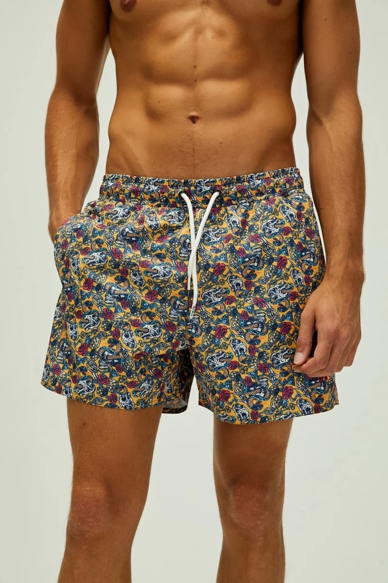 Bad Bear Men's Farawell Pool Shorts-YELLOW-22.01.09.003 Xl - Yellow