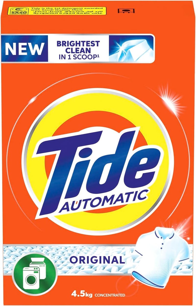 Tide Automatic Powder Laundry Detergent Original Scent 4.5kg - Image 1