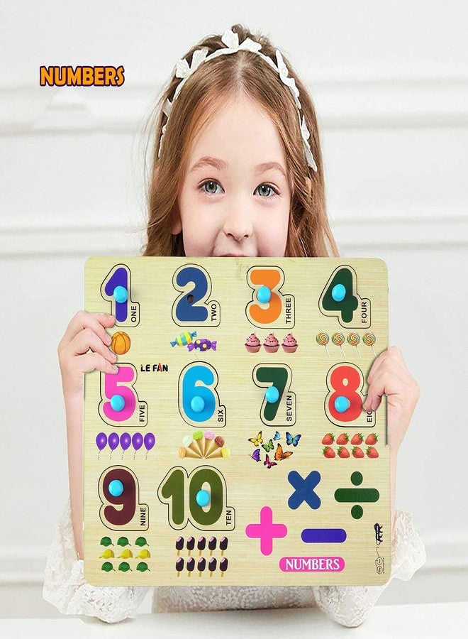 Lefan® Kids Fort Pre Nursery Educational Jigsaw Puzzles for Adults Kids Learning Toys Kit Board Game 4 pcs Set of ABCD Alphabets Numbers Animals & Insects Educational Toy - Image 2
