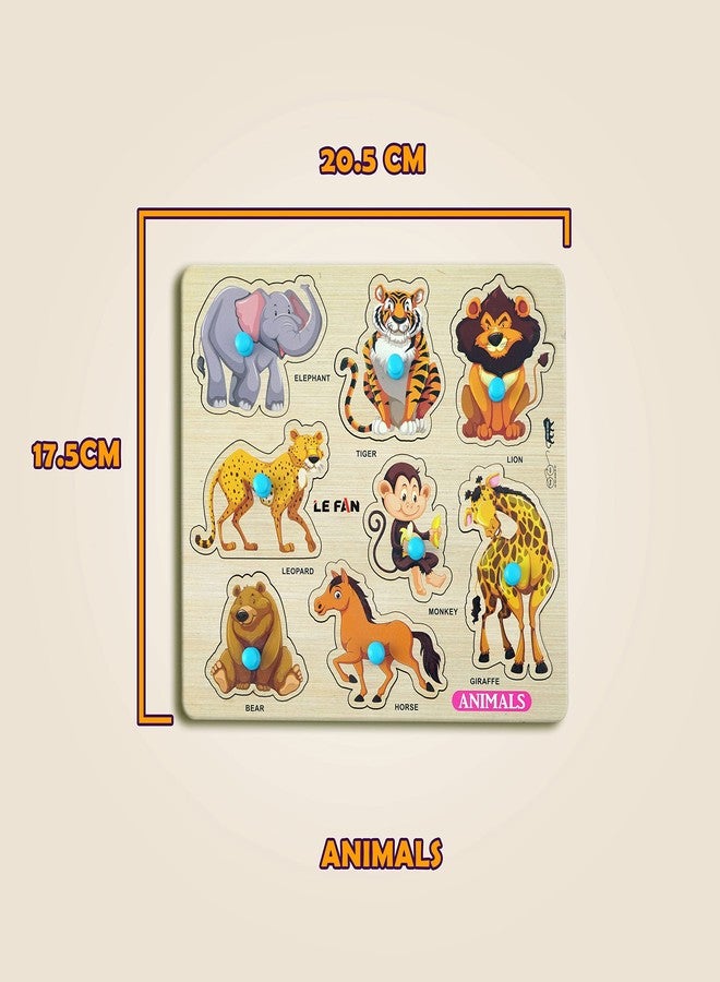 Lefan® Kids Fort Pre Nursery Educational Jigsaw Puzzles for Adults Kids Learning Toys Kit Board Game 4 pcs Set of ABCD Alphabets Numbers Animals & Insects Educational Toy - Image 3