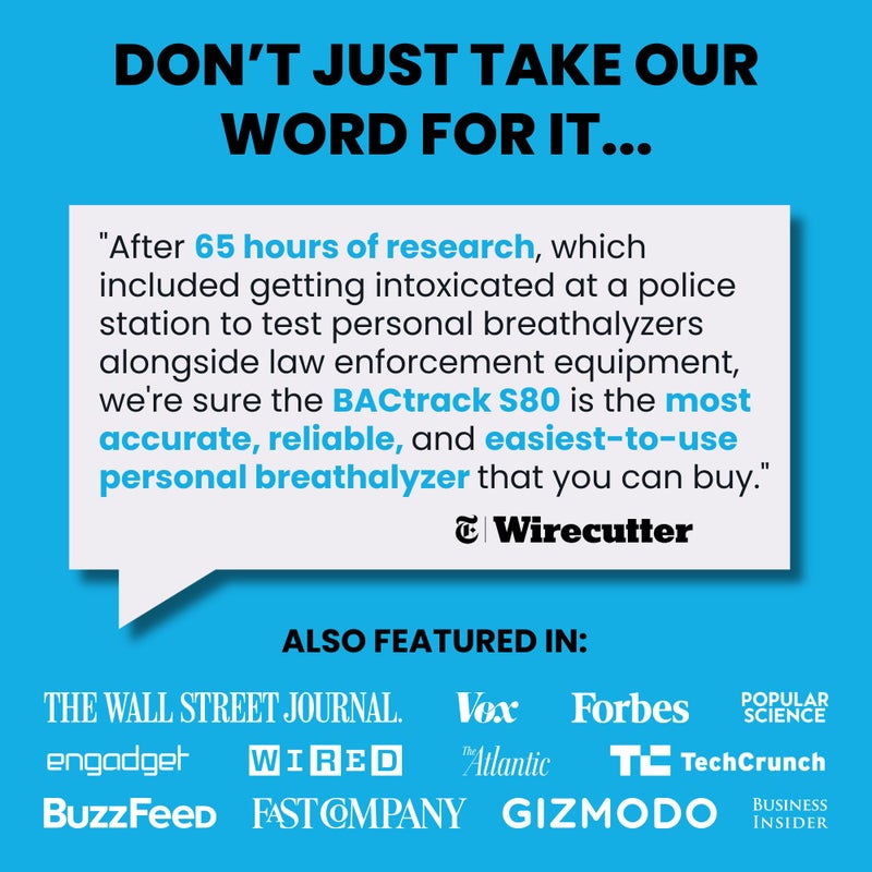 BACtrack S80 Breathalyzer | Professional-Grade Accuracy | DOT & NHTSA Approved | FDA 510(k) Cleared | Portable Breath Alcohol Tester for Personal & Professional Use - Image 5
