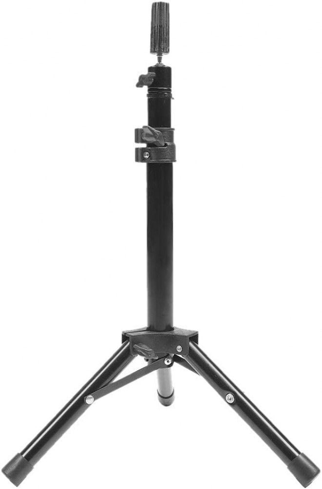 Stainless Steel Wig Head Holder, Hairdressing Training Tool, Tripod Reinforcement for Stable Support, Height from 44cm to 68cm, Storage and Space Saving - Image 4