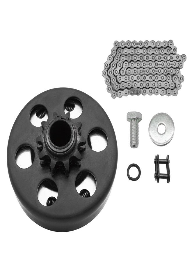 قابض GYMMEDS Go Kart بقطر 3/4 بوصة و10 أسنان مع سلسلة #40/41/420، قابض طرد مركزي لـ Predator 212، MiniBike، Go Kart، جزازة العشب ومحرك Honda GC GX 2-6.5HP وقطع غيار أداء المحركات الصغيرة. - Image 1