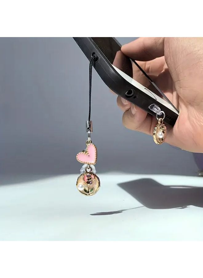 Multi Functional Heart Shaped Phone Pendant For iPhone 6 To 14 Pro Max Detachable Dust Cover - Image 2