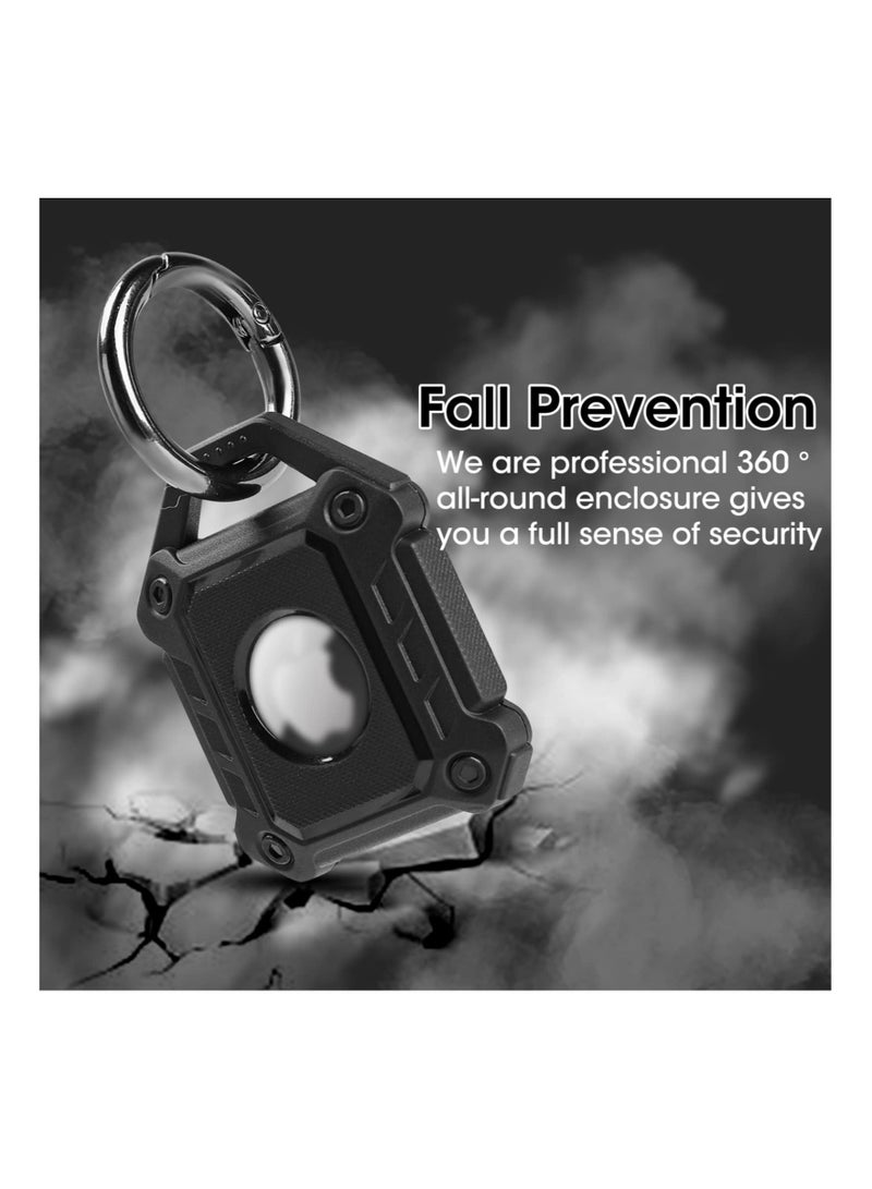 Captaintech 2 Pack AirTag Holder for Apple Airtags, Smart AirTag Case Cover Protective Keyring Pendants TPU Fall Scratch-Resistant Airtags Tracker Cover for keys Luggage Bags Dog Cat Collar - Image 5