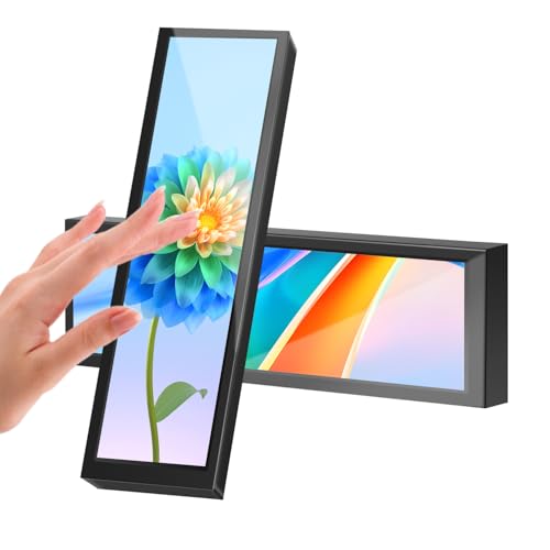 AISHICHEN 8.8 Inch Small Touchscreen Monitor, PC Temperature Display, PC Sensor Panel Display, IPS USB Mini Screen for Raspberry Pi, AIDA64 CPU RAM Data Temperature Monitor for ARGB Computer Case - Image 1