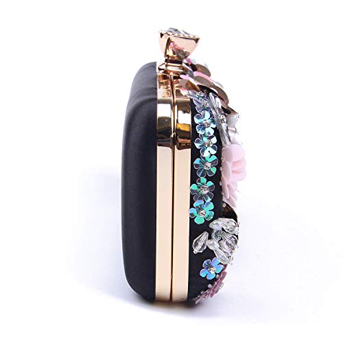 Lanpet Women Clutches Flower Evening Handbag Chain Strap Shoulder Bag - Image 2