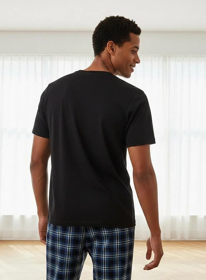 Splash FAV Multicolour Cotton Checked Drawstring Closure Nightwear Set for Men | Best Price UAE