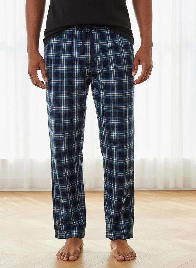 Splash FAV Multicolour Cotton Checked Drawstring Closure Nightwear Set for Men | Best Price UAE