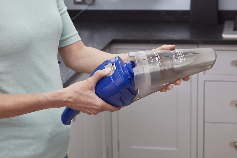 BLACK+DECKER 3.6V 1.5Ah Li-Ion Cordless DUStbUSter Handheld Vacuum, Blue - Nvc115Wa-B5, 2 Years Warranty - Image 5