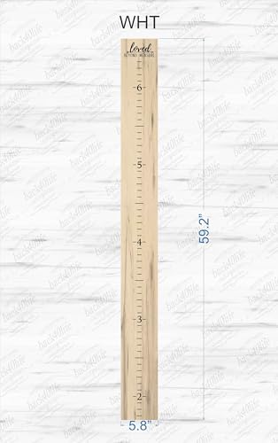 Back40Life Farmhouse Style Wooden Kids Growth Chart Ruler for Boys and Girls (Rustic Brown - WHT) - Image 4